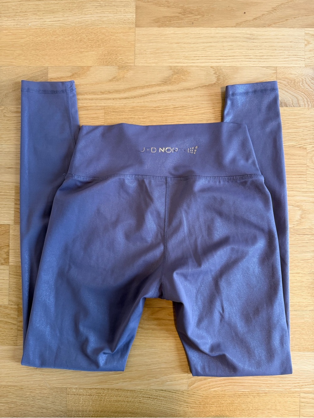 Jed North Shimmer Purple High-Waist Active Leggings